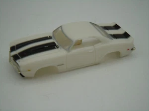 MODEL MOTORING WHITE W/ BLACK '69 CAMARO Z28 SHELL ~ NEW ~ FITS AURORA TJET - Picture 1 of 7