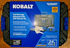 Kobalt 24-V 2-Pack Lithium-ion Battery Starter Kit with Toolbox - Picture 1 of 2