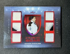 2022-23 MANON RHEAUME 3/3 Leaf in the Game Used Jersey SICK PATCH SSP (ebay 1/1)
