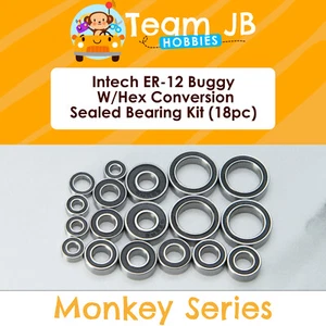 Intech ER-12 Buggy W/Hex Conversion - 18 Pcs Rubber Sealed Bearings Kit - Picture 1 of 2