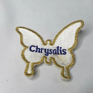 "Parche de Mariposa Chrysalis Records De Colección Rubia Bordado 4x4" - Imagen 1 de 3