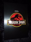 Jurassic Park british fold out synopsis card - Steven Spielberg, Sam Neill