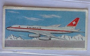 Convair 990 USA Wings Across The World 1962 Lyons Tea Aeroplane Card (B2)