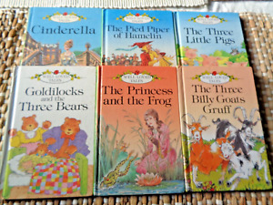 6 x GLOSSY *GREEN SPINE* LADYBIRDS WELL LOVED TALES 606D -  CINDERELLA ETC *VGC*