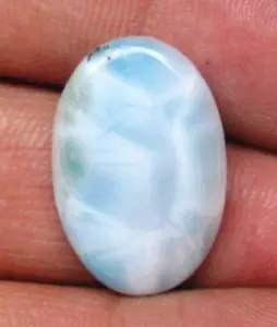 Larimar Cabochon Oval 10.15 ct Natural Loose Gemstone Cabochon Supply G 6850 - Picture 1 of 3