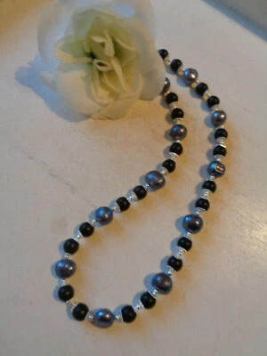Außergewöhnliche Halskette Muschelperlen gefärbt UNIKAT 5 - Bild 1 von 2