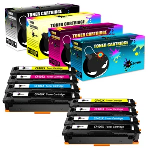 8 Toner replace for HP CF400X-3X 201X Color LaserJet Pro MFP M277d M277n - Picture 1 of 1