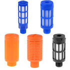 Plastic Pneumatic Muffler Exhaust Air Line 1/8-1/2 PT Orange,Black, Blue,3-30pcs