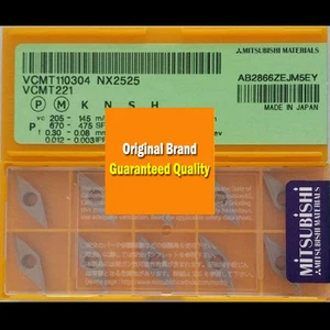 10 PIEZAS en CAJA Inserto Carburo Original MITSUBISHI VCMT110304 NX2525 VCMT221 Nuevo - Imagen 1 de 1