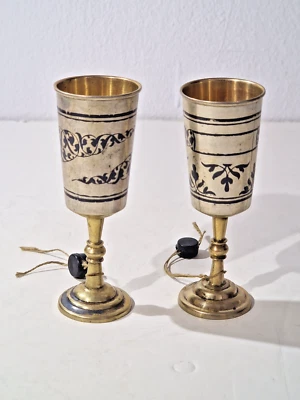 2 vasos de licor marcados plata 875 Imperial ruso decorados con tula neillo Foto 1 de 4