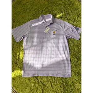 Fairway Greene Herren Polo gestreift lila Golfshirt XL - Bild 1 von 5