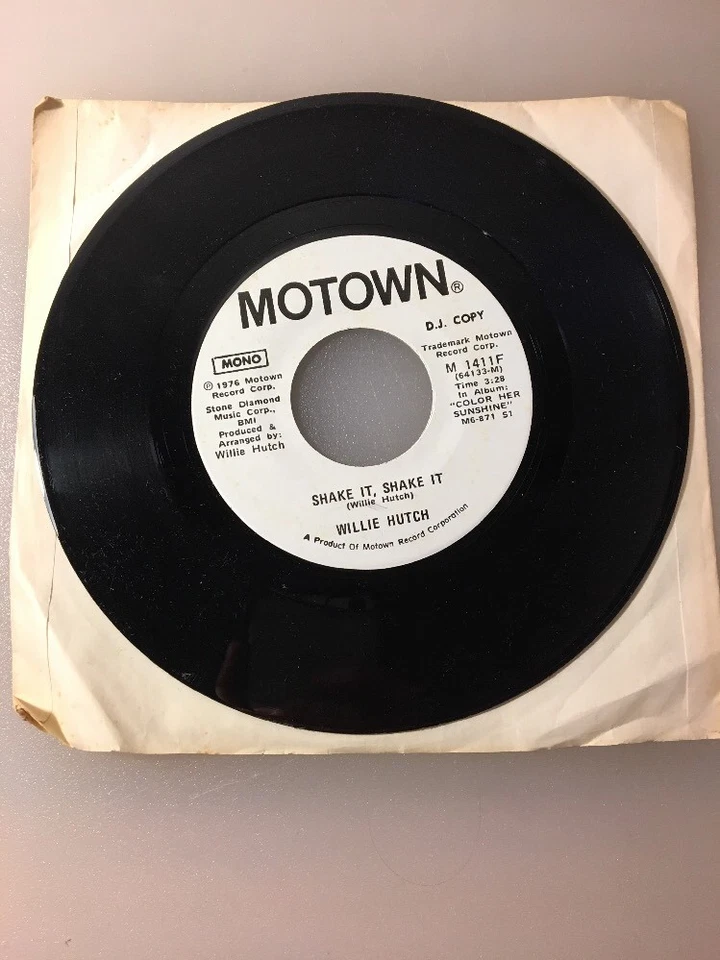 Motown Willie Hutch "Shake It, Shake It" D.J. Copy Mono Stereo - Image 1 of 4