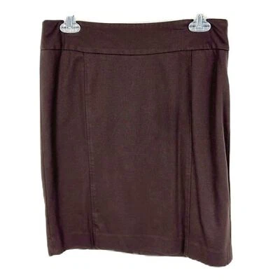 Falda halógena para mujer 6 marrón línea A mini pantalones informales lisos Foto 1 de 4