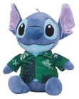 NEW OFFICIAL 12" DISNEY LILO AND STITCH SOFT STITCH IN GREEN HAWAIIAN SHIRT