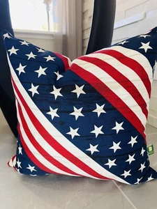 patriotic pillow cover 18x18 - Picture 1 of 1
