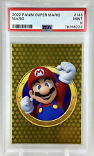 PSA 9 🔥 Mario Gold Card 2022 Panini Super Mario Bros #145 Golden Mint ⭐ Pop 56