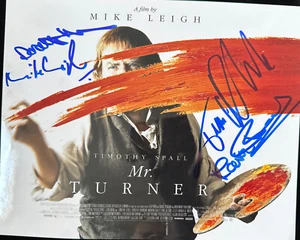 Timothy Spall, Mike Leigh, Dorothy Atkinson & Marion Bailey signed Turner photo - Picture 1 of 6