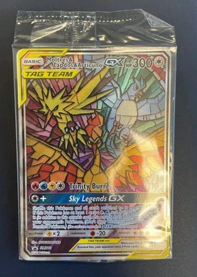 Pokemon Card Moltres Zapdos Articuno GX SM210 SM Black Star Promos ENG SEALED - Immagine 1 di 2