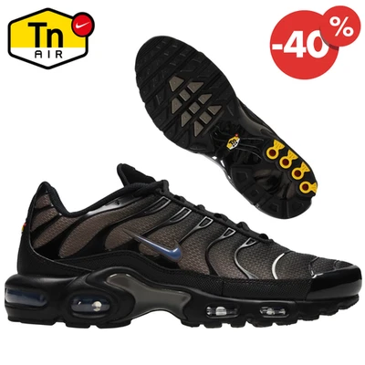 Nike Air Max Plus TN Triple Black Grigio Uomo Donna Sneakers Originali Nuove - Immagine 1 di 4