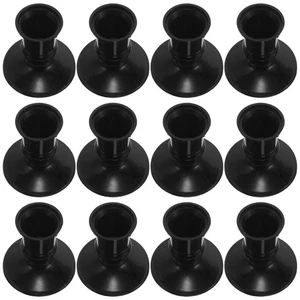  Candelabros cónicos de plástico sin llama 12 piezas - Imagen 1 de 12