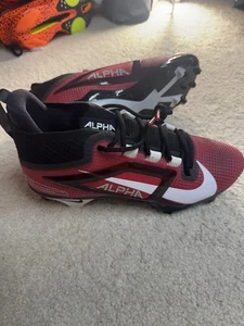 Nike Men 10.5 Alpha Menace 4 Elite Football Cleats University Red FD7036-600 NEW - Picture 1 of 10