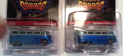 2 - HOT WHEELS PHILS GARAGE BLUE DRAG BUSES - SIGNED BLACK and WHITE on BOTTOMS - Image 1 of 4