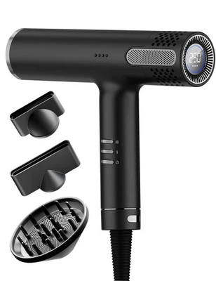 Lanvier Secador de Pelo con Difusor, Secador de Pelo Iónico Profesional para Mujer, Co... Foto 1 de 4