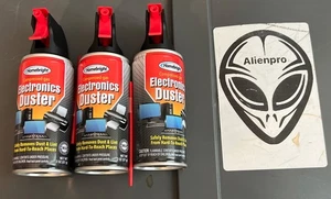 Lot Of 3 Electronics Duster Cleaning Spray Remover Dust - Picture 1 of 1