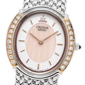 SEIKO CREDOR GSWE986/5A70-3000 Side diamond Quartz Ladies Watch_921530 - Picture 1 of 7
