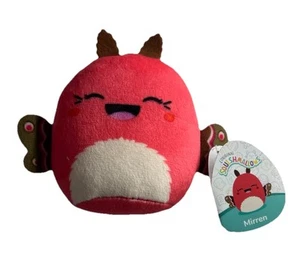 NUOVO McDonald's Squishmallows Happy Meal Peluche Giocattolo Specchio Farfalla Rossa - Foto 1 di 7