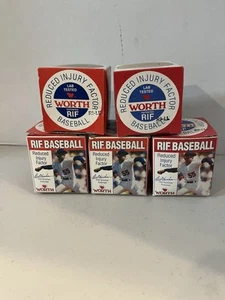 5 Vintage New Old Stock Worth R9-LL Little League RIF Baseball Orel Hershiser - Picture 1 of 8