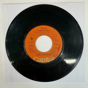 Glen Campbell - Country Boy (You Got Your Feet In L.A.) 7" 45 rpm Vinyl Single - Picture 1 of 4