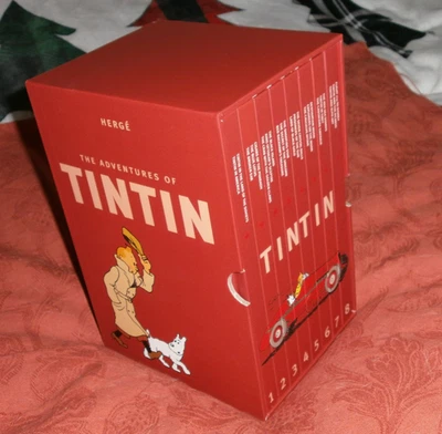 HERGE - ADVENTURES OF TINTIN COLLECTION - 8 HARDBACK BOOK BOX SET  / GRAPHICS - Image 1 of 4