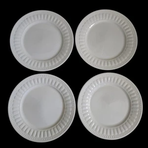 Oneida Majesticware Athena Ribbed Salad Plates Set of 4 NO Chips or Cracks 7.75" - Picture 1 of 5