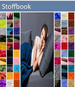 STOFFBOOK FLEECE UND SOFTSHELL STOFF STOFFE METERWARE ~66 FARBEN #SG3 - Picture 1 of 136