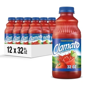 Clamato Original Tomato Cocktail, 32 fl oz bottles (Pack of 12) - Picture 1 of 10