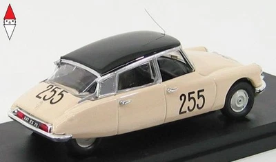 1/43 RIO CITROEN DS19 N 255 MILLE MIGLIA 1957 LEBES-FAILLY IVORY BLACK - Immagine 1 di 2