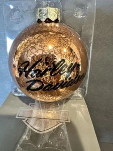 Ornament HARLEY DAVIDSON 2019 COPPER BALL CHRISTMAS TREE - Picture 1 of 5