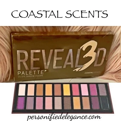 NEW Coastal Scents Revealed 3 20 Color Eye Shadow Palette Full Size - Image 1 of 4
