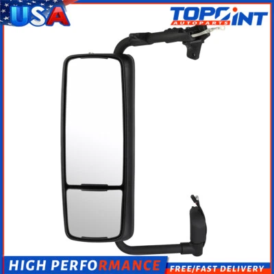 Espejo retrovisor completo cromado lado del conductor para camión Volvo VNL 2004-2017 Foto 1 de 4