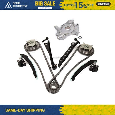 Kit de cadena de distribución leva phaser bomba de aceite apta 04-10 Ford F150 5.4 TRITON 3 válvulas Foto 1 de 4