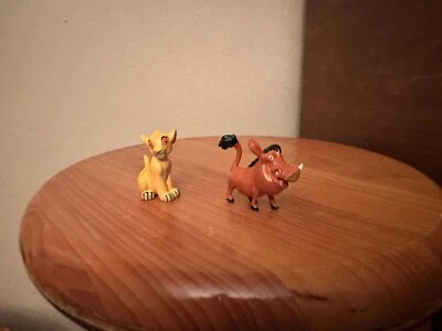 Lote de 2 figuras PVC Rey León Disney Simba y Pumba Foto 1 de 4