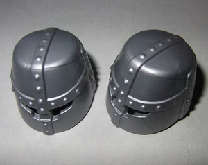 13081, 2x casco, casco lata, plata - Imagen 1 de 1