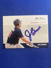 2007 Just Minors Joe Benson #3 Auto Signed Autograph Twins 