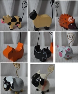 Farm Animal Photo Holder wedding table card name place clip memo note decoration - Picture 1 of 6