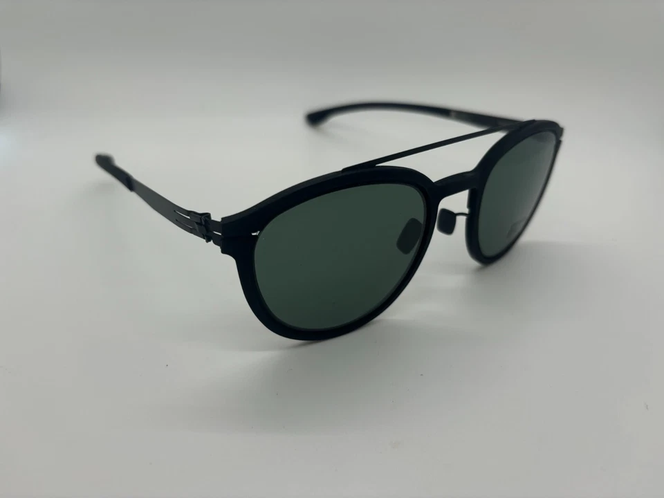 NUEVO IC! Gafas de sol Berlin No-Comply negras aviador 50-25-145 mm vienen con juego completo Foto 1 de 4