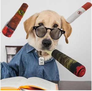 Cigarette Dog Toy Squeaky Cigar Toys Funny Interactive Dog Toy Squeaky Cigar - Picture 1 of 15