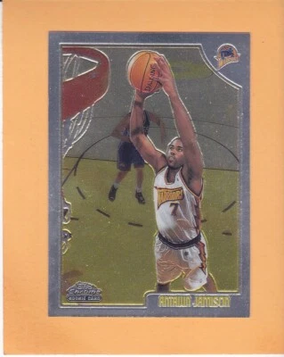 ANTAWN JAMISON 1998-99 TOPPS CHROME ROOKIE #143 GOLDEN STATE WARRIORS NM-MT - Image 1 of 2