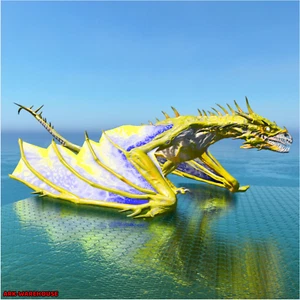 LVL 370 Maschio Zombie Fire Wyvern - Giallo e Blu - Ark Survival Ascesa PVE - Foto 1 di 3