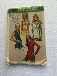 Vintage 1971 Simplicity Pattern 9460 Blouse Top Size 10 Bust 32 1/2" Miss  - Picture 1 of 2